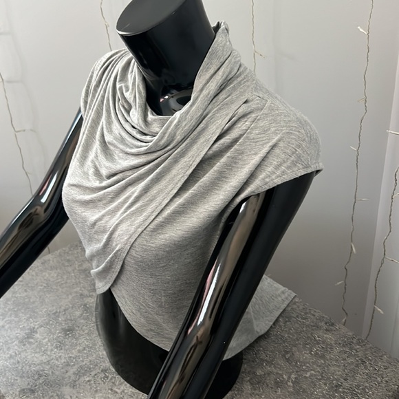 Heather Grey Cowl Neck Pullover - Picture 2 of 6